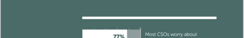 Annual Chief Security Officer Survey 2025 report cover with teal and white bar chart design
