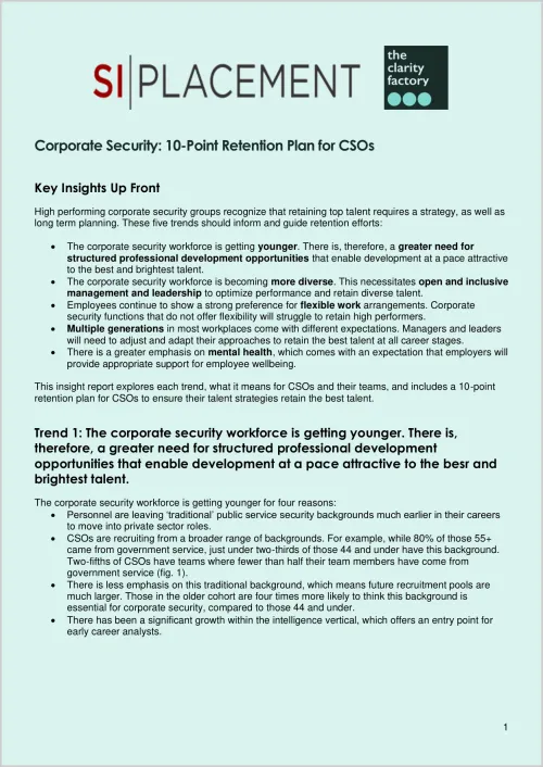 Document titled "SIPLACEMENT" with community security details and bullet-pointed text on light blue background