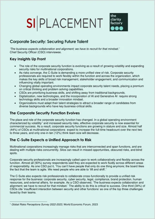 Information sheet titled "SI PLACEMENT" with bullet points and text about community benefits sourcing places listed
